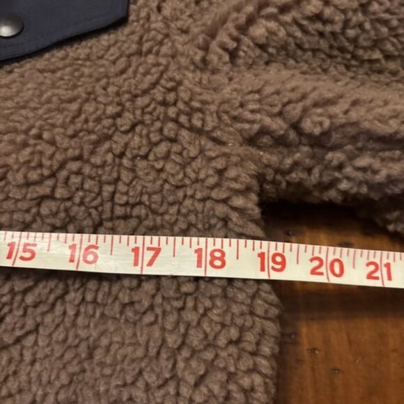 New Goodfellow Ladies Brown Sherpa Jacket Size Small NWT - Picture 6 of 7